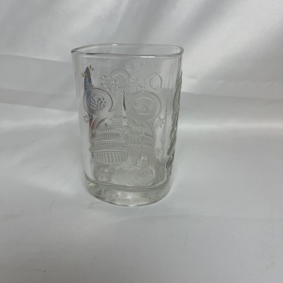 2000 Walt Disney World Celebration McDonald's & Disney Epcot 14 fl oz Glass Mug - Picture 4 of 6